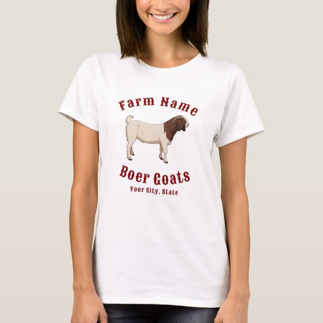 Your Farm Boer Goats T-Shirt (Front)