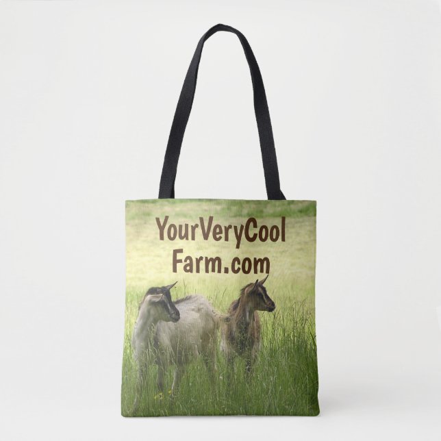 Your Farm's Image & Url on Tote Bag (Front)
