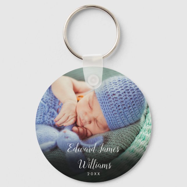 Your Favourite Baby Photo Key Ring (Front)