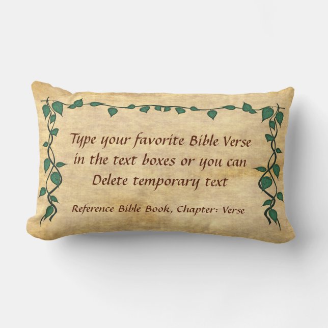 YOUR Favourite Christian Bible Verse Pillows (Front)
