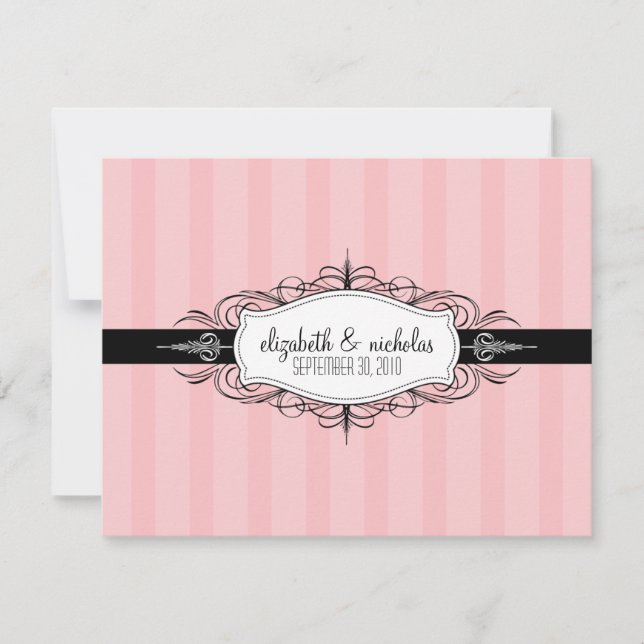 YOUR Favourite Colour: Chic Deco Wedding Invitatio Invitation (Front)