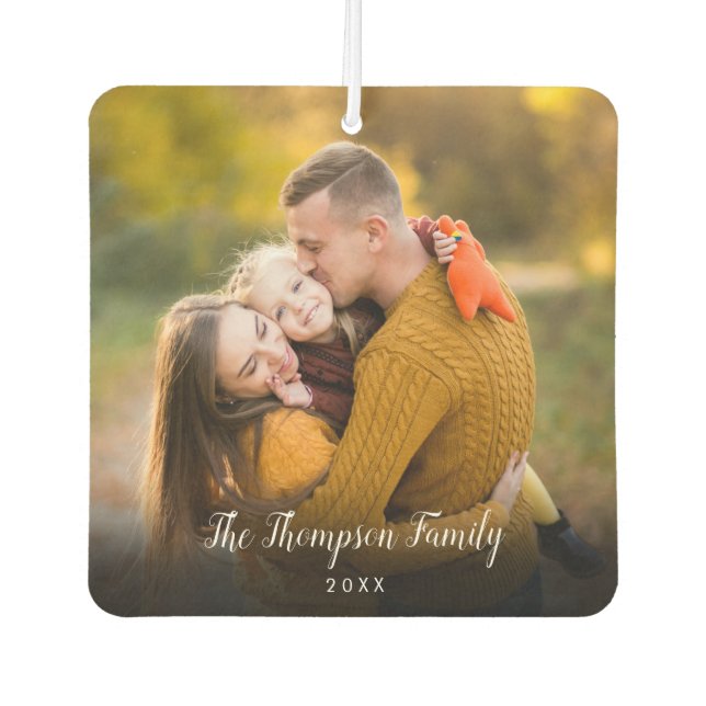 Your Favourite Family Photo Car Air Freshener (Front)