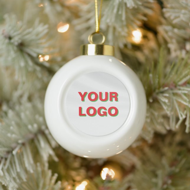  Your favourite Personalised LOGO Christmas Ceramic Ball Christmas Ornament (Tree)