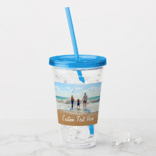 Your Favourite Photo Acrylic Tumbler Custom Text