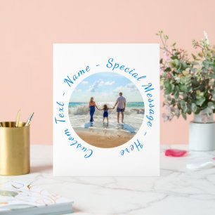 Your Favourite Photo and Custom Text Personalised Acrylic Sign