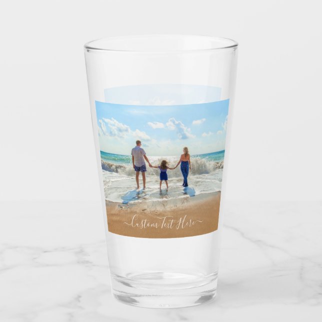 Your Favourite Photo Glass Gift with Custom Text (Front)