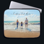 Your Favourite Photo Laptop Sleeve with Custom Tex<br><div class="desc">Custom Photo and Text Laptop Cases - Unique Your Own Design -  Personalised Family / Friends or Personal Gift - Add Your Text and Photo - Resize and move elements with Customisation tool ! Choose font / size / colour ! Good Luck - Be Happy :)</div>
