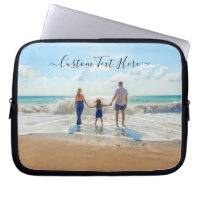 Your Favourite Photo Laptop Sleeve with Custom Tex