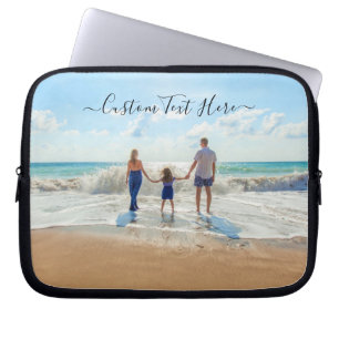 Your Favourite Photo Laptop Sleeve with Custom Tex