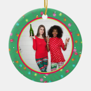 Your Favourite Photo Personalised Picture Two Side Ceramic Tree Decoration