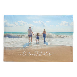 Your Favourite Photo Pillow Case with Custom Text