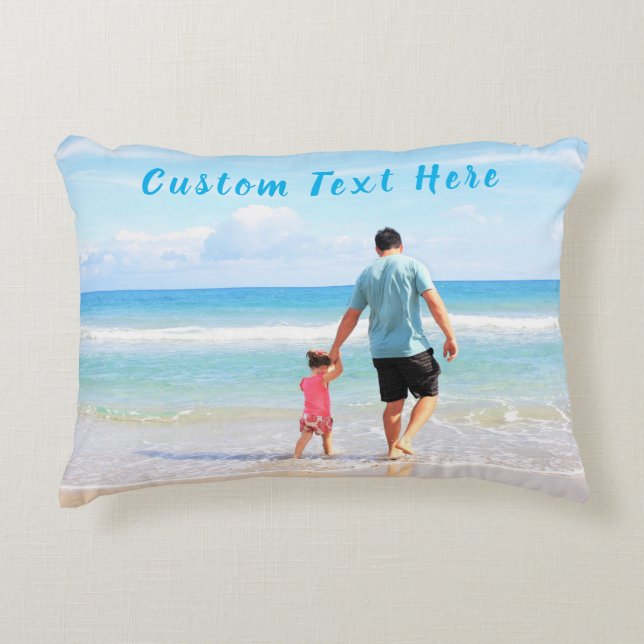 Your Favourite Photo Pillow with Custom Text (Front)