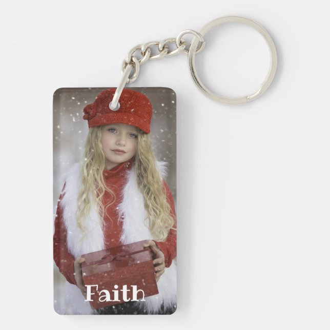 Your Favourite Photo -  Two Photos - Personalised Key Ring (Back)
