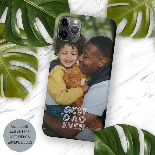 Your Favourite Photograph And Best Dad Ever Text  Case-Mate iPhone Case (Creator Uploaded)