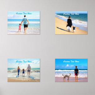 Your Favourite Photos Wall Art Set with Custom Tex
