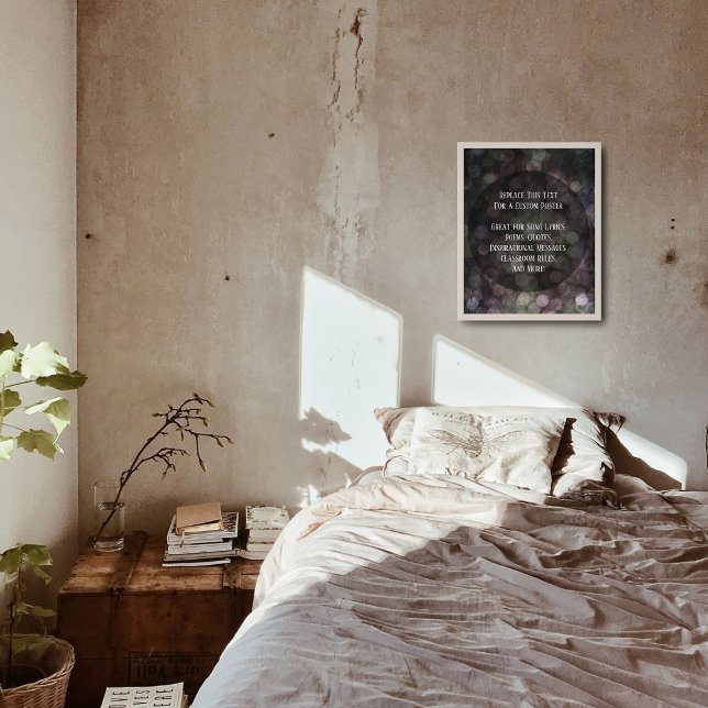 Your Favourite Quote Scratched Grunge Bubbles Poster (Creator Uploaded)