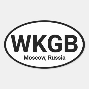 Your Favourite Radio Station Oval Sticker