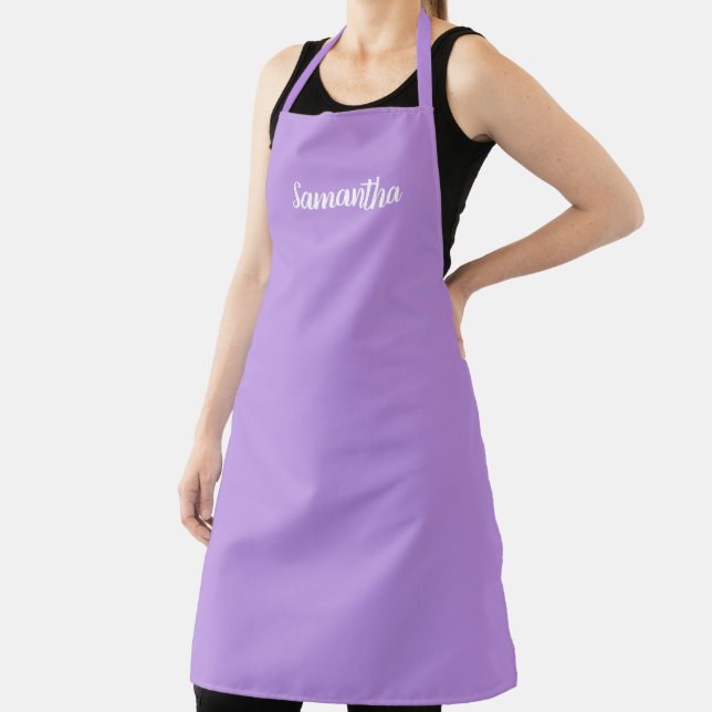 Your Favourite Shade of Purple Personalised Apron (Insitu)