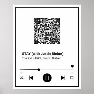 Your Favourite Song on A Poster