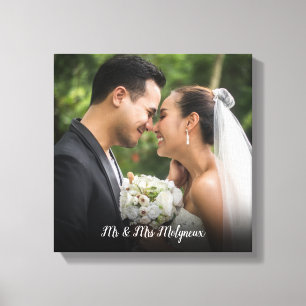 Your Favourite Wedding Photo Canvas Print
