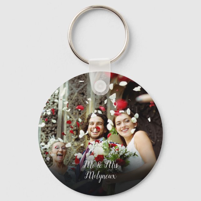 Your Favourite Wedding Photo Key Ring (Front)