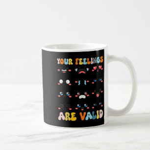 Your Feelings Are Valid Yellow Mental Health Aware Coffee Mug