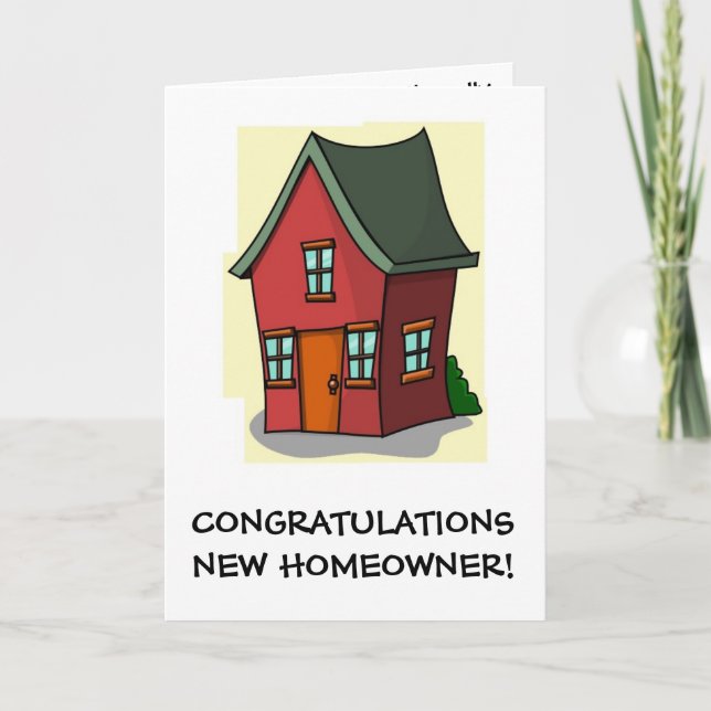Your First Home Congratulations card (Front)