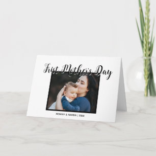 Your First Mother's Day personalised photo &Quote  Card