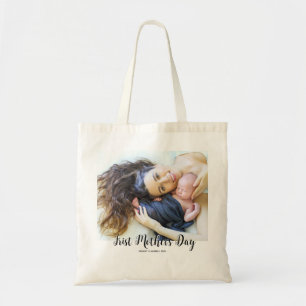 Your First Mother's Day personalised photo  Tote Bag
