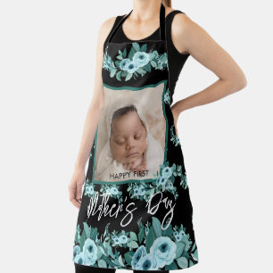 Your First Mother's Day Rose Greenery Photo Apron