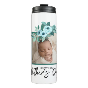 Your First Mother's Day Rose Greenery Thermal Tumbler