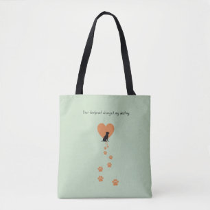 Your footprint changed my destination tote bag