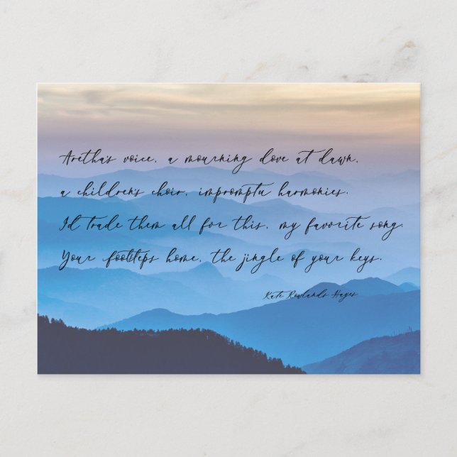 Your Footsteps Home | Forever New Love Postcard (Front)