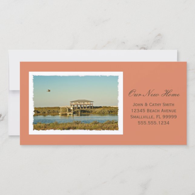 Your Framed New Home Photograph Custom New Address Announcement (Front)