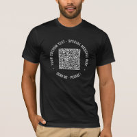 Your Funny QR Code Scan and Text T-Shirt Example