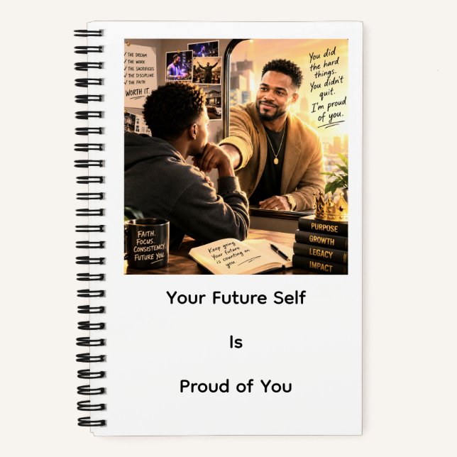 Your Future Self Is Proud of You Notebook (Front)