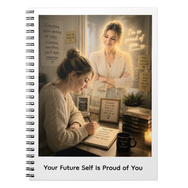 Your Future Self Is Proud of You Notebook (Front)