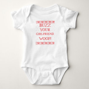 Your Girlfriend Funny Christmas Baby Bodysuit