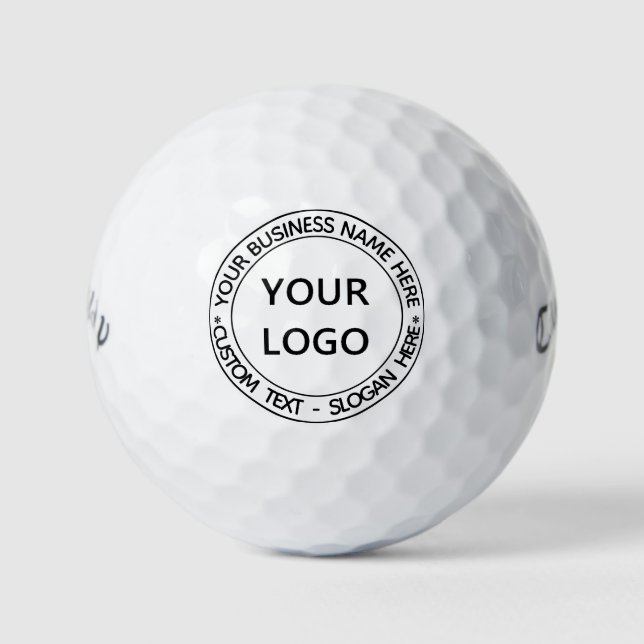 Your Golf Balls Logo Name Slogan Text Personalised (Front)
