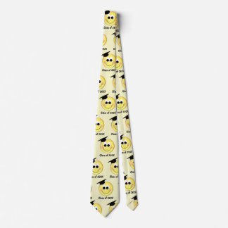 Your Grad Year Happy Face With Graduation Cap Tie