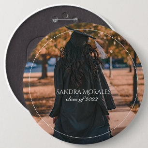 Your Graduation Photo Class of  6 Cm Round Badge