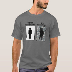 Your Grandson, My Grandson Military Grandma Army G T-Shirt