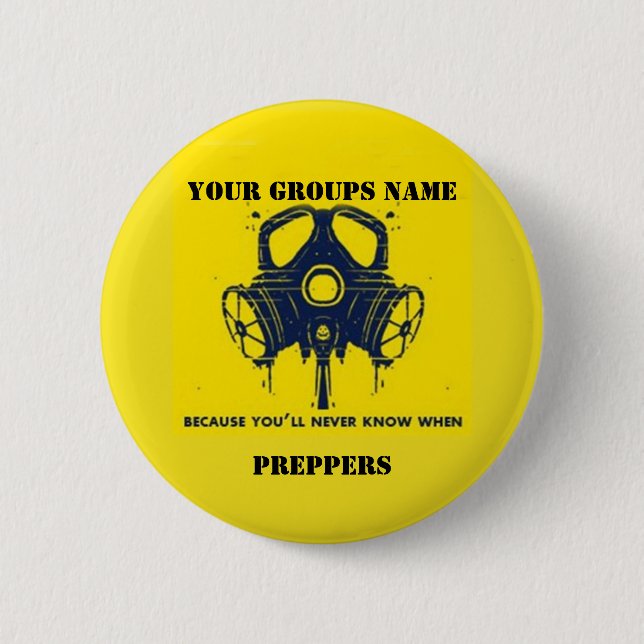 YOUR GROUPS NAME 6 CM ROUND BADGE (Front)