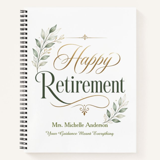 Your Guidance Meant Everything Personalised Name Notebook (Front)