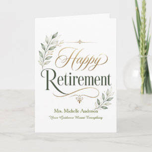 Your Guidance Meant Everything Personalized Name Card
