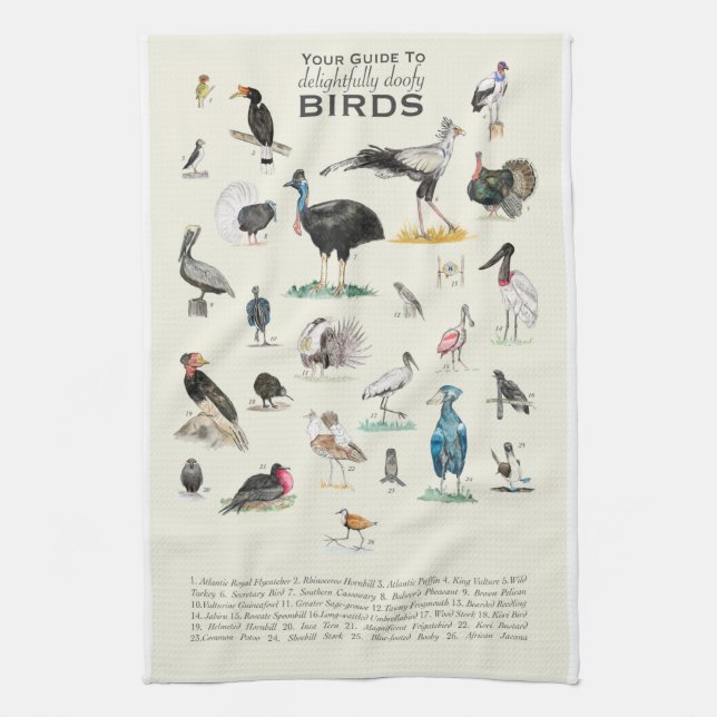 Your Guide to Doofy Birds Kitchen Towel (Vertical)