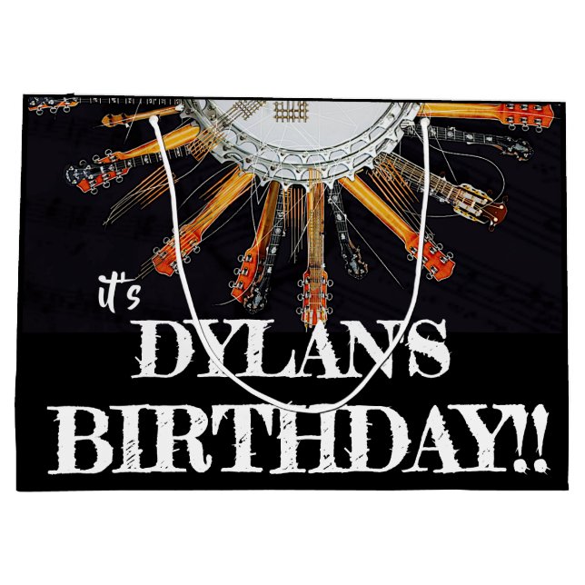 YOUR GUITAR STRINGS IN THE SUN LARGE GIFT BAG (Back)