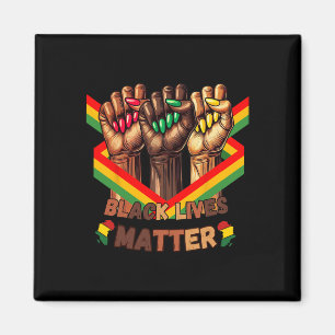 Your Hands Create Better World Black Lives Problem Magnet