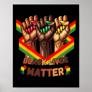 Your Hands Create Better World Black Lives Problem Poster
