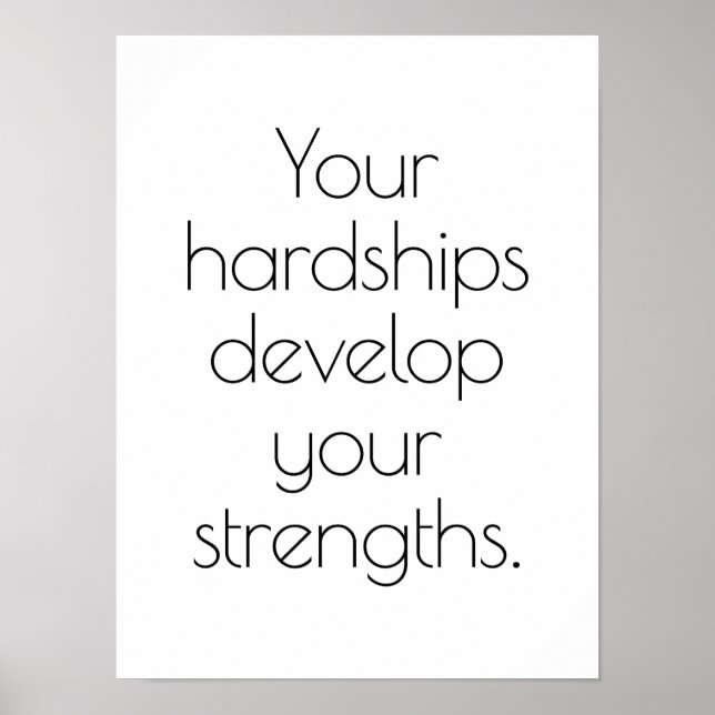 Your Hardships Poster (Front)